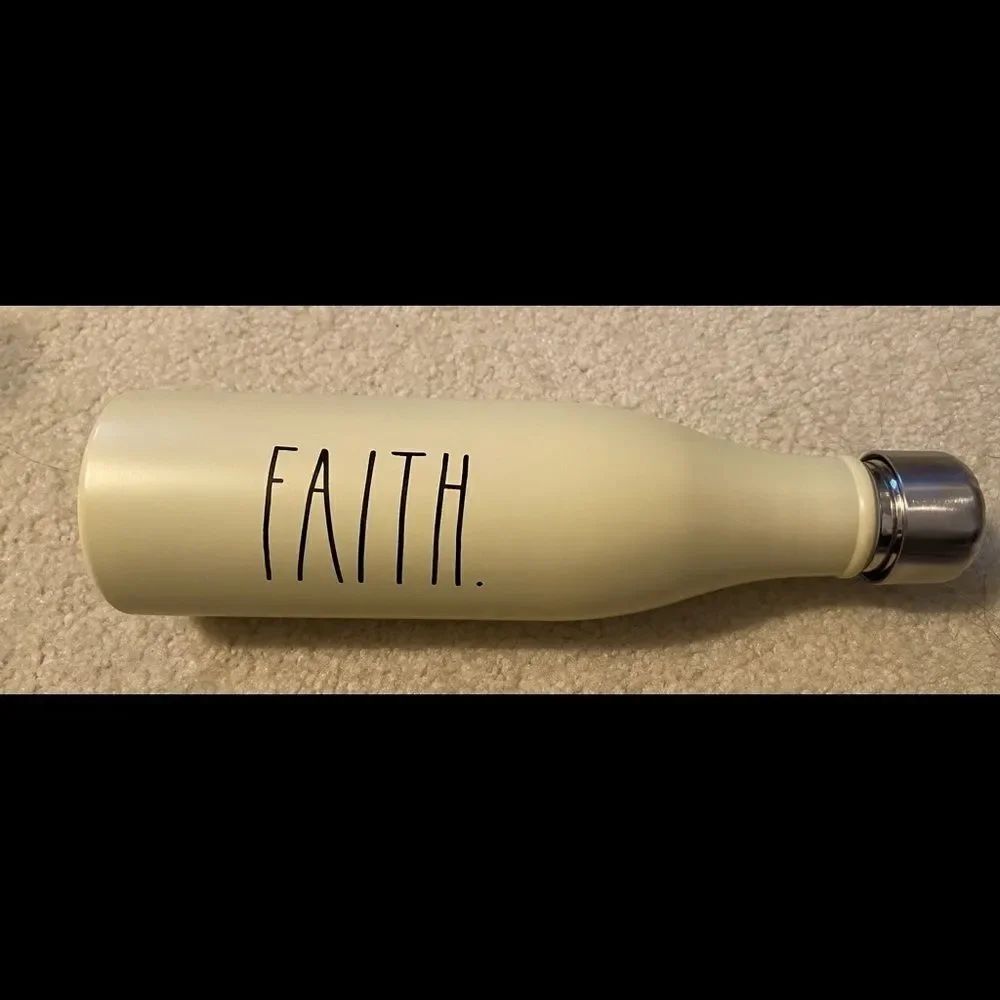 Rae Dunn FAITH Aluminum Water Bottle